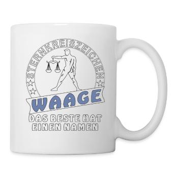 WAAGE - Tasse - Weiß - Rechts
