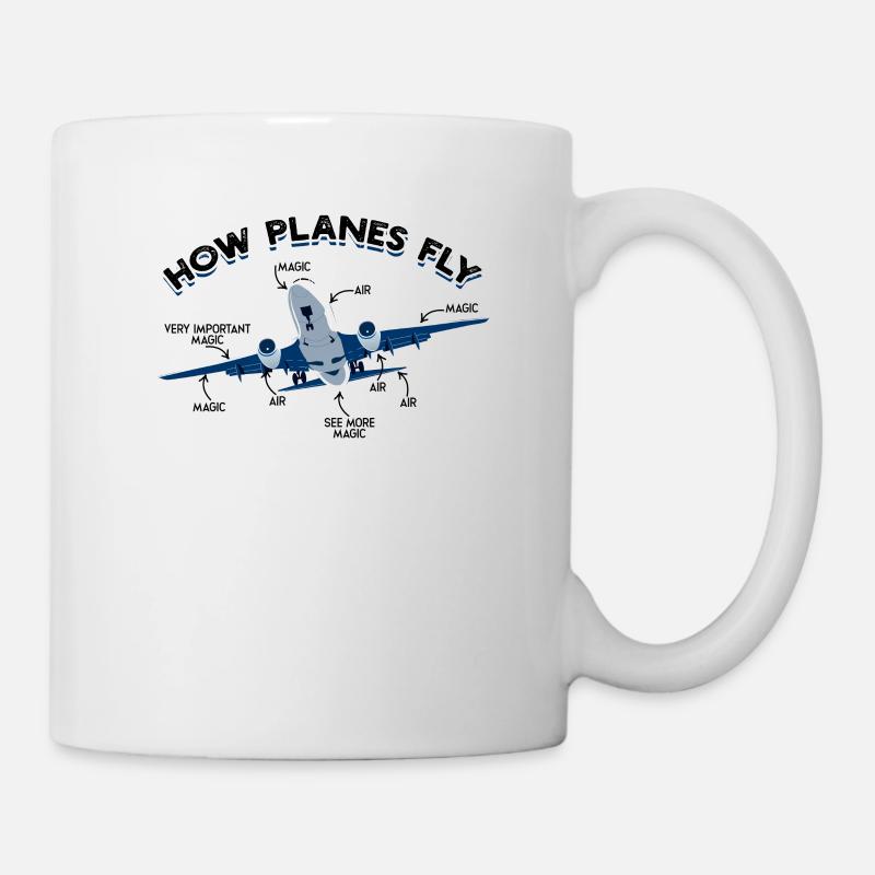 Comment volent les avions - Aviation Airline Airplane - Mug blanc - blanc