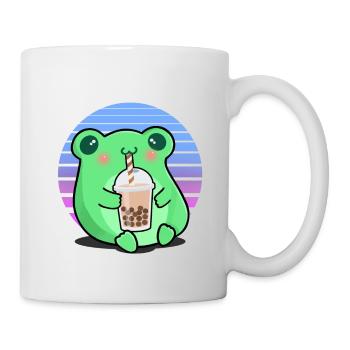 Frosch Bubbe Tee Lustiges Trinken Frosch Shake Humor - Tasse - Weiß - Rechts