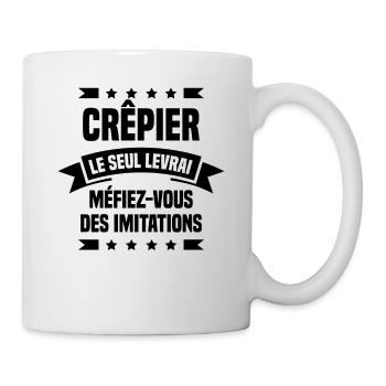 Crêpier Le Seul Le vrai Méfiez Vous Des Imitations - Mug blanc - blanc - Droite