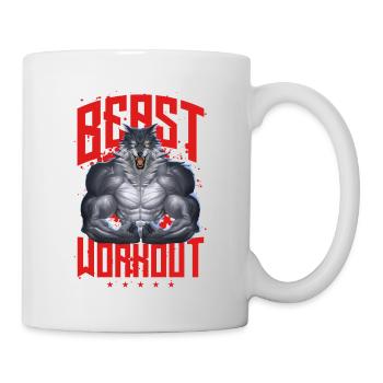 Wolf Beast Workout Fitness - Mug - white - Right