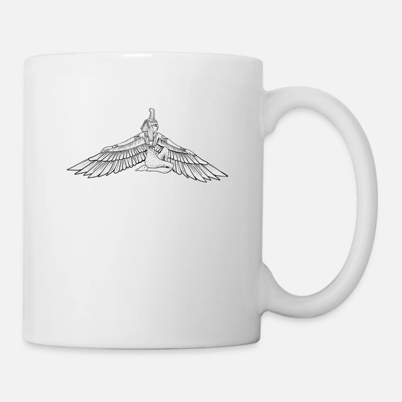 Nofretete I Pharao Echnaton Ägyptischer Gott - Tasse - Weiß