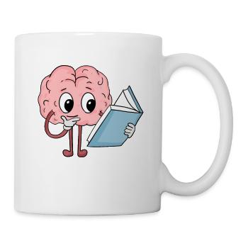 Lecture cérébrale - Mug blanc - blanc - Droite