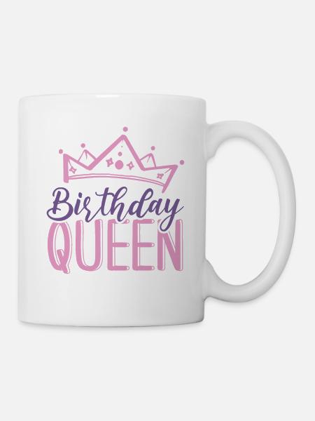 Birthday queen Crown - Tasse - Weiß