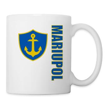 Mariupol Hafenstadt Ukraine Schwarzes Meer - Tasse - Weiß - Rechts
