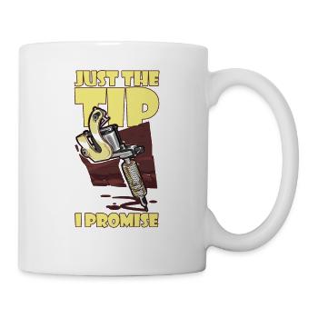 Juste le conseil que je promets tatoueur - Mug blanc - blanc - Droite