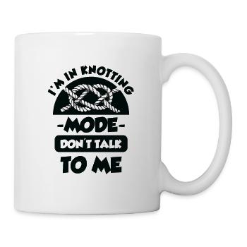 Macramé Art Boho Look Cadeau macramé Créatif - Mug blanc - blanc - Droite