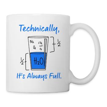 Science Funny Joke Full - Mug - white - Right