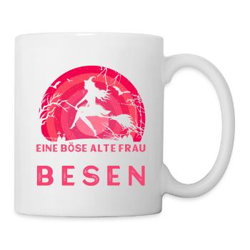 Böse alte Frau - Tasse - Weiß - Rechts