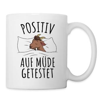 Ziege - Tasse - Weiß - Rechts