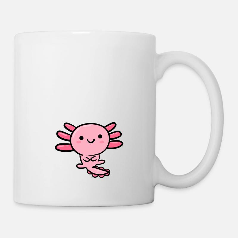 A is for Axolotl - Lustiges Axolotl - Tasse - Weiß