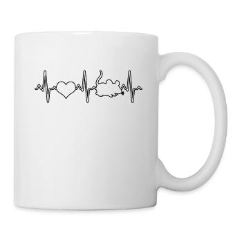 Battement de cœur de la souris - Mug blanc - blanc - Droite