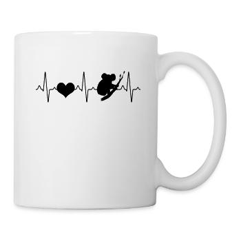 Koala Heartbeat - Mug - white - Right