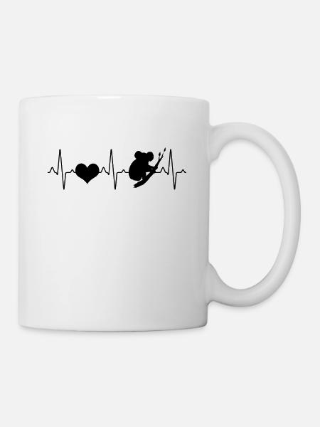 Koala Herzschlag - Tasse - Weiß