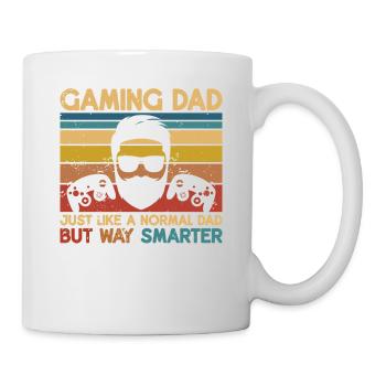 Der Gaming Dad Dads Controller Vatertag - Tasse - Weiß - Rechts
