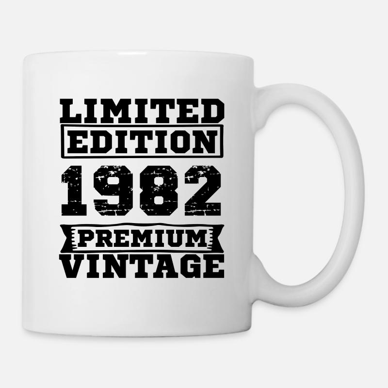 Vintage 1982 drôle De Citations d’anniversaire 40 ans 1982 - Mug blanc - blanc