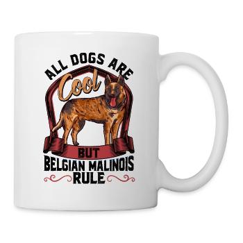 Berger belge Malinois - Mug blanc - blanc - Droite
