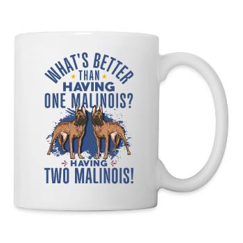 Berger belge Malinois - Mug blanc - blanc - Droite