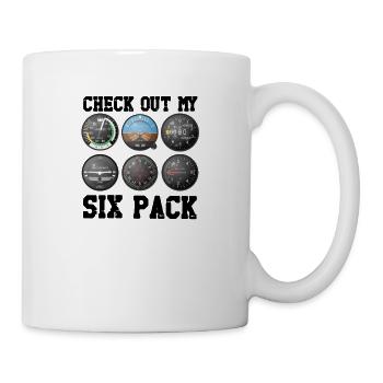 Pilot Aviation Découvrez mon avion Six Pack - - Mug blanc - blanc - Droite