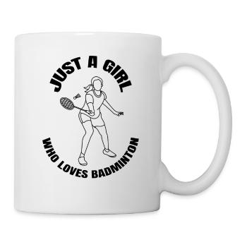 Badminton Fille Badminton Badminton Joueur - Mug blanc - blanc - Droite