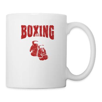 Boxing is my therapy Funny Boxer Training - Mug - white - Right