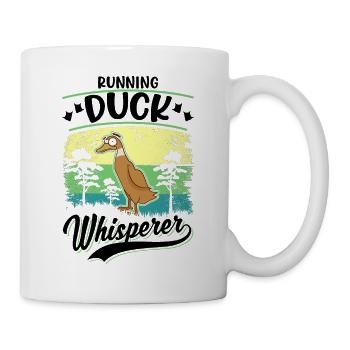 Running Duck Whisperer Laufente - Mug - white - Right