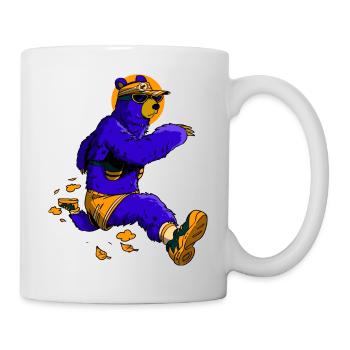 Bear and running - Mug - white - Right
