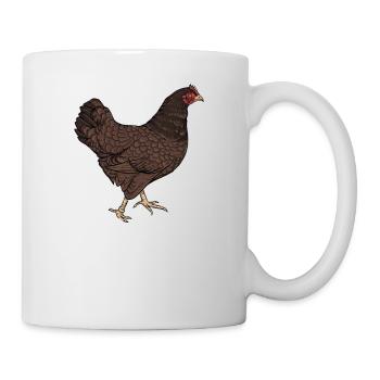 Barnevelder Huhn I Chicken Geflügel Motiv für - Tasse - Weiß - Rechts