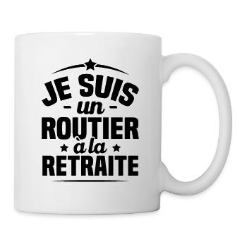 I am a retired truck driver, retired truck driver - Mug - white - Right