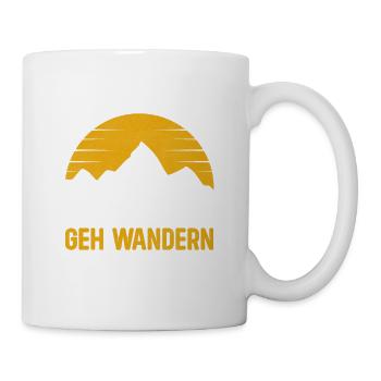 Mir Reicht's Ich Geh Wandern Bergsteiger Wanderer - Tasse - Weiß - Rechts