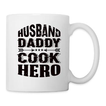 Mari Papa Cuisinier Héros - Mug blanc - blanc - Droite