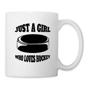 Eishockey Wintersport Mädchen Eishockeyteam Frau - Tasse - Weiß - Rechts
