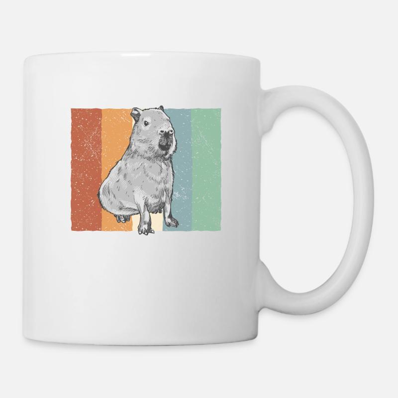 Vintage Capybara Amérique du Sud Capybara Capybara - Mug blanc - blanc