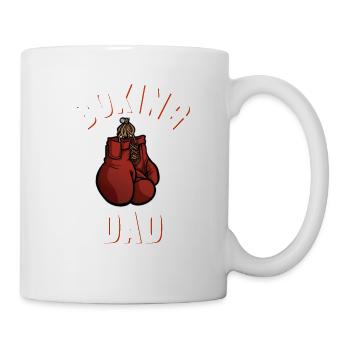 Boxing Dad Fist Fight Sparring Boxing Gloves - Mug - white - Right