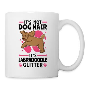 Das ist Labradoodle Glitzer Australian Labradoodle - Tasse - Weiß - Rechts