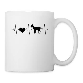 Battement de cœur de chèvre - Mug blanc - blanc - Droite