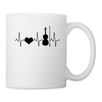 Violin Violin Heartbeat - Mug - white - Right