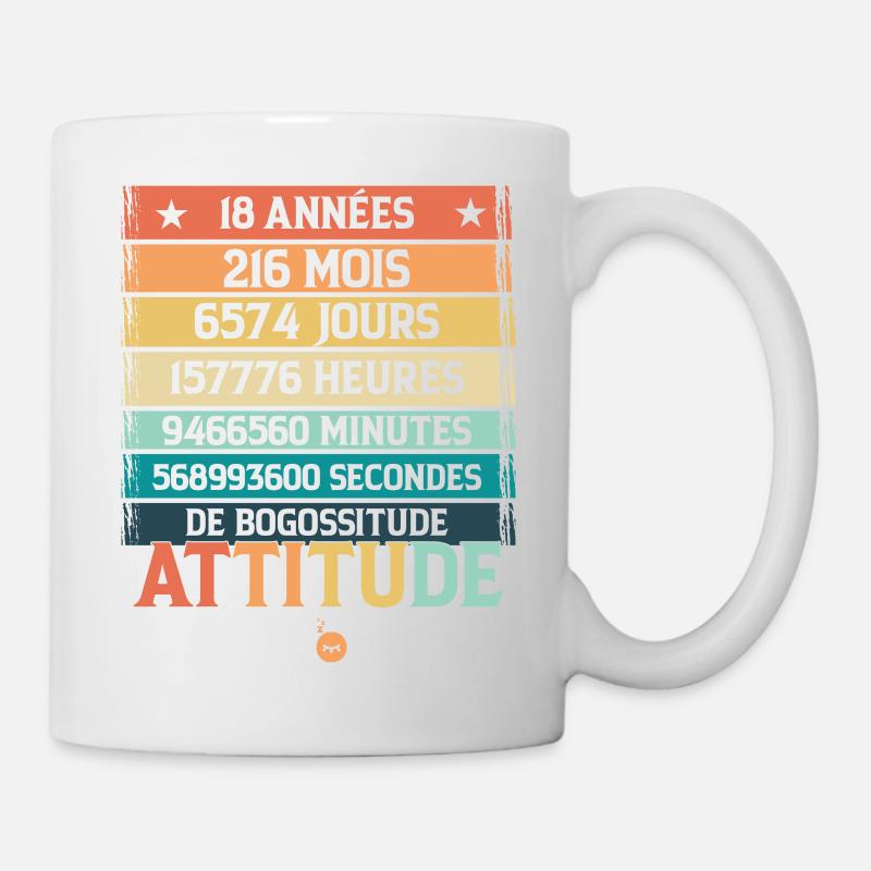 Joyeux anniversaire 18 - 18 ans - Mug blanc - blanc