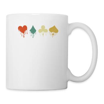 Joueur de poker Texas Night Tournament Poker Retro - Mug blanc - blanc - Droite