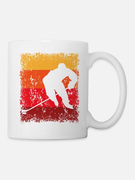 Eishockeyspieler - Tasse - Weiß