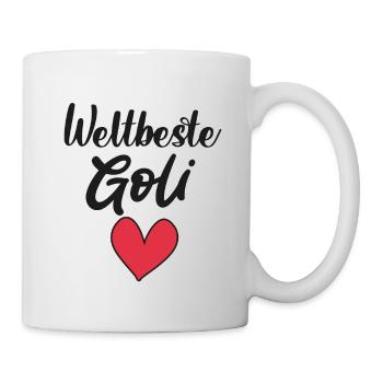 Weltbeste Goli fragen Patentante Österreich - Tasse - Weiß - Rechts