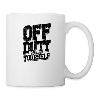 En dehors des heures de service, sauvez-vous - Équipe d’urgence de l’hôpital - Mug blanc - blanc - Droite