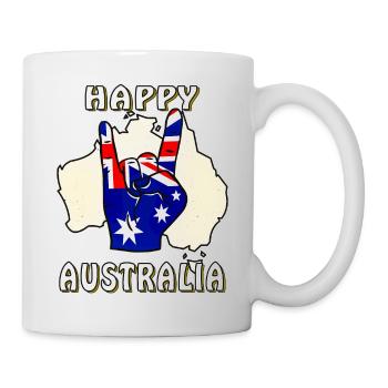 HAPPY AUSTRALIE - Mug blanc - blanc - Droite