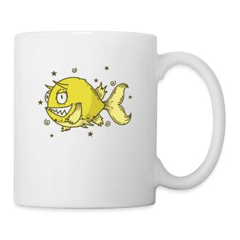 Kuhfisch Langhornkofferfisch Aquarium - Tasse - Weiß - Rechts