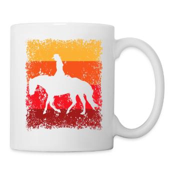 Westernreiterin Westernreiten Reiterin Reitsport - Tasse - Weiß - Rechts