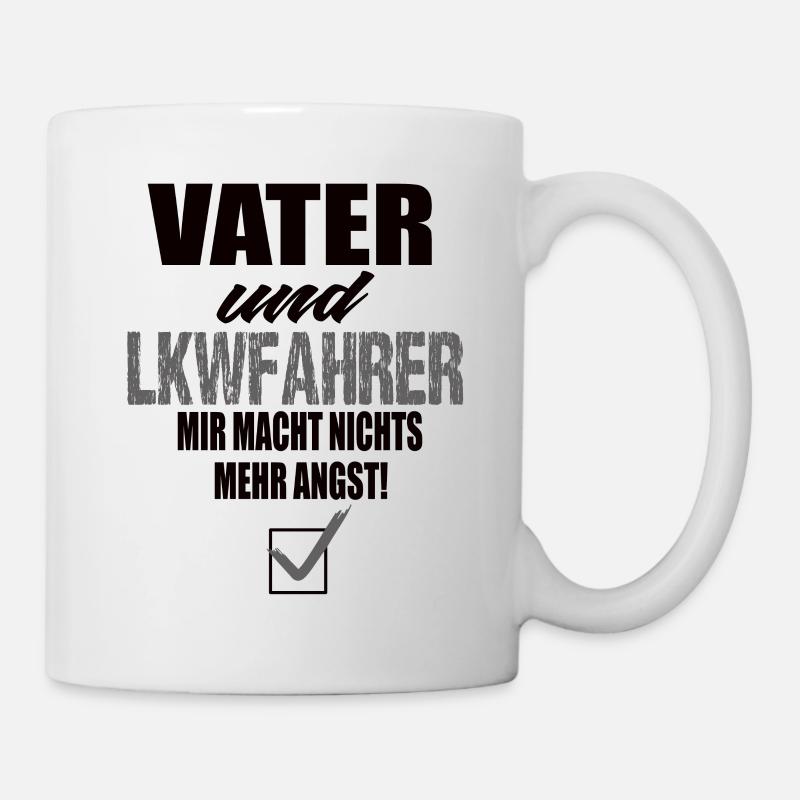 Vater und Lkwfahrer - Tasse - Weiß