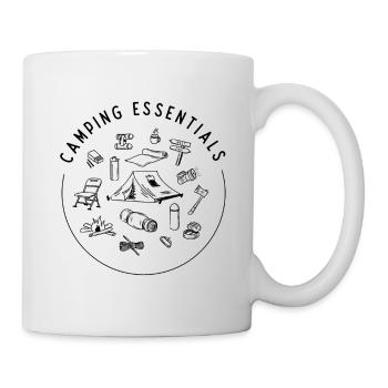Camping Essentials - Tasse - Weiß - Rechts