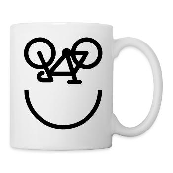 T-shirt bike gift birthday man sport - Mug - white - Right