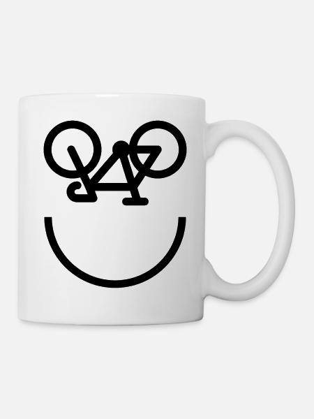 T-shirt vélo cadeau anniversaire homme sport - Mug blanc - blanc
