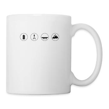 Base Jumping Fallschirmspringer Symbole - Tasse - Weiß - Rechts